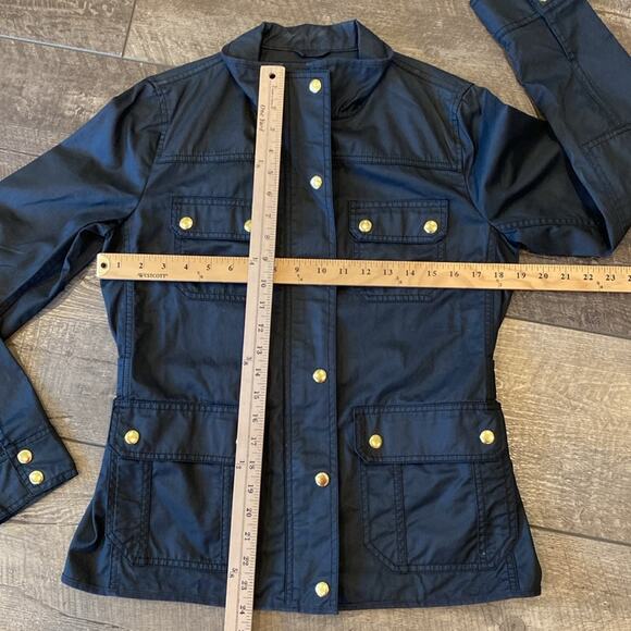 J.Crew Women's The Downtown Field Jacket Black Gold Size S - Picture 10 of 13